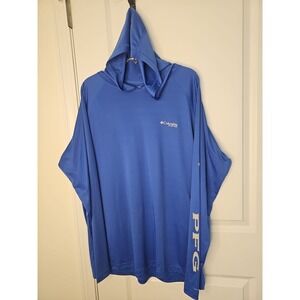 Men's Columbia Adult T Shirts Size L Blue‎